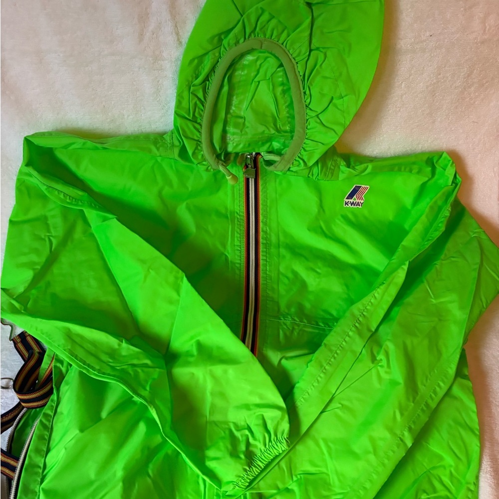 K-Way Windbreaker BNWT Neon Green